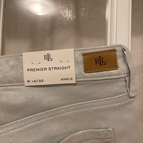 Ralph Lauren metallic coated jeans NWT - Picture 7 of 7